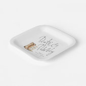 Assiettes En Carton Bottes à script élégant et Réception de mariage pé (Angulaire)