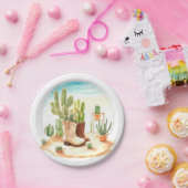 Assiettes En Carton Bottes et berceuses : Baby shower Wild West Cowboy (Fête)