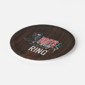 Assiettes En Carton Bottes et boucles avant la plaque d'anneau (Angle)