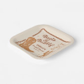 Assiettes En Carton Bottes et bulles main fantaisie dessinée (Angulaire)