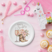 Assiettes En Carton Bottes et plaques de papier mousseux (Fête)