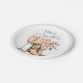 Assiettes En Carton Bottes et plaques de papier mousseux (Angle)