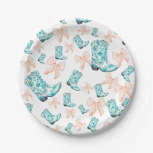 Assiettes En Carton Bottes et vaches