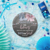 Assiettes En Carton Bottes ou arcs plaque de fête en papier pour la Ré (Fête)