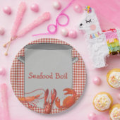 Assiettes En Carton Bouche de fruits de mer (Fête)
