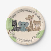 Assiettes En Carton Bouddles 1er anniversaire (Devant)