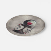 Assiettes En Carton Boudoir | Cristal Ball Croissant Lune Roses rouges (Angle)