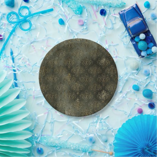 Assiettes En Carton Boudoir Sombre (Fête)