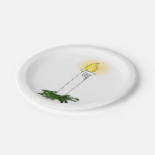 Assiettes En Carton Bougie de l'Avent (Angle)