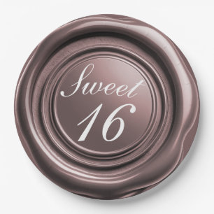 Assiettes En Carton Bougie Rose Gold Cire Joint Tomber Douce 16 Mariag