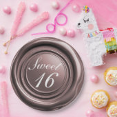 Assiettes En Carton Bougie Rose Gold Cire Sceau Goutte Douce 16 Mariag (Fête)