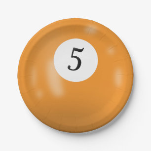 Assiettes En Carton Boule 5 billard