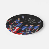 Assiettes En Carton Boule basket de MJ (Angle)