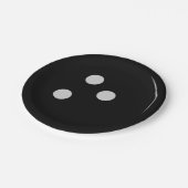 Assiettes En Carton Boule de bowling (Angle)