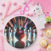 Assiettes En Carton Boule de Bowling et Pins (Fête)