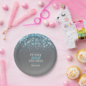 Assiettes En Carton Boule de champagne moderne mousseuse plaque de pap (Fête)