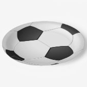 Assiettes En Carton Boule de football (Angle)