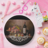 Assiettes En Carton Boule de fruits et bouteilles de vin (Fête)