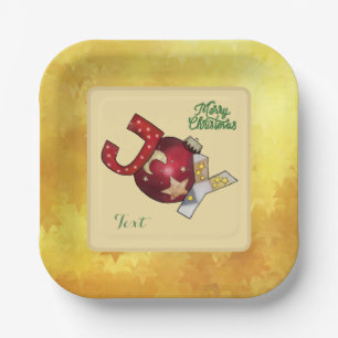 Assiettes En Carton Boule de Noël