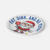 Assiettes En Carton Boule de Noël 🎅 personnalisable (Angle)