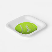 Assiettes En Carton Boule de tennis personnalisée   (Angulaire)