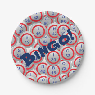 Assiettes En Carton Boules de bingo-test