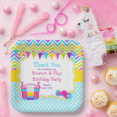 Assiettes En Carton Bounce House Bouncy Castle Anniversaire (Fête)