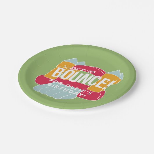 Assiettes En Carton Bounce Maison/château design (Angle)