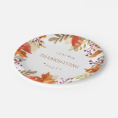 Assiettes En Carton Bounty d'automne | BON THANKSGIVING (Angle)