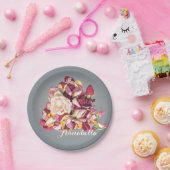 Assiettes En Carton Bouquet (Fête)