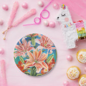 Assiettes En Carton Bouquet à la frontière II (Fête)