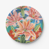 Assiettes En Carton Bouquet à la frontière II (Devant)