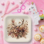 Assiettes En Carton Bouquet d'automne Deer Antler (Fête)