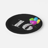 Assiettes En Carton Bouquet de ballon 16e anniversaire (Angle)