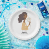 Assiettes En Carton Bouquet de coeurs à peau Brown (Fête)