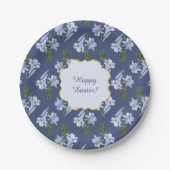 Assiettes En Carton Bouquet de Pâques Lily (Devant)