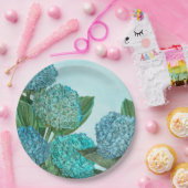 Assiettes En Carton Bouquet d'été Blue Hydrangea (Fête)