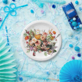 Assiettes En Carton Bouquet fleur sauvage Floral (Fête)