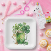 Assiettes En Carton Bouquet Shamrock de la Saint-Patrick (Fête)