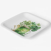 Assiettes En Carton Bouquet Shamrock de la Saint-Patrick (Angulaire)