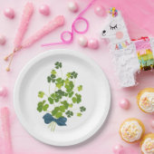 Assiettes En Carton bouquet shamrock, jour de st patrick (Fête)