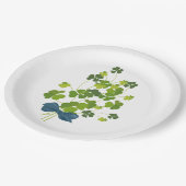 Assiettes En Carton bouquet shamrock, jour de st patrick (Angle)