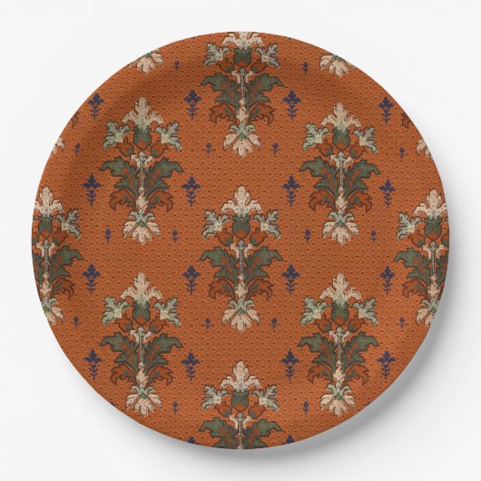 Assiettes En Carton Bouquets floraux Art Nouveau Mariage Anniversaire (Devant)