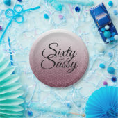 Assiettes En Carton Bourgogne Parties scintillant Ombre 60 et Sassy 60 (Fête)