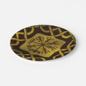 Assiettes En Carton Boussole de navigation de Vegvisir - de Viking (Angle)