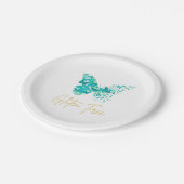 Assiettes En Carton Bouteille sans gluten Papillon esthétique Plaque d (Angle)