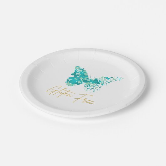 Assiettes En Carton Bouteille sans gluten Papillon esthétique Plaque d (Angle)