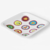 Assiettes En Carton Bouteille Tropicale Casquettes Design Océan et Fau (Angulaire)