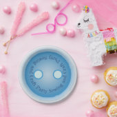 Assiettes En Carton Bouton Bleu Couture et fête de l'artisanat (Fête)