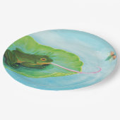 Assiettes En Carton Bouton de capture de grenouille (Angle)